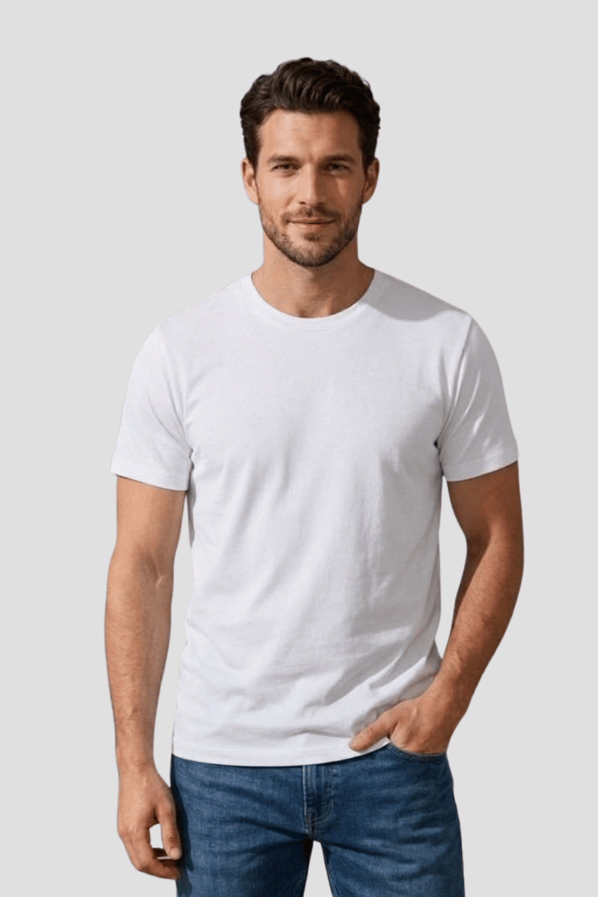 Polo Básico Hombre Cuello Redondo